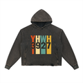 YHWH Frayed-Hem Hoodie