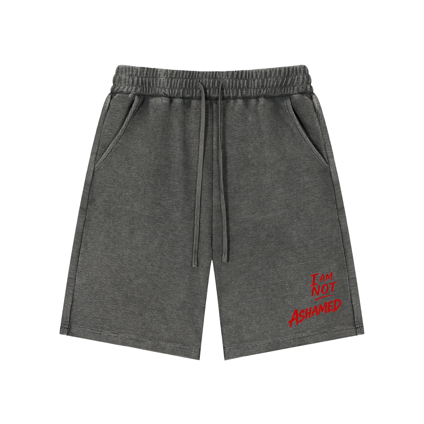 I Am Not Ashamed Waffle Knit Shorts