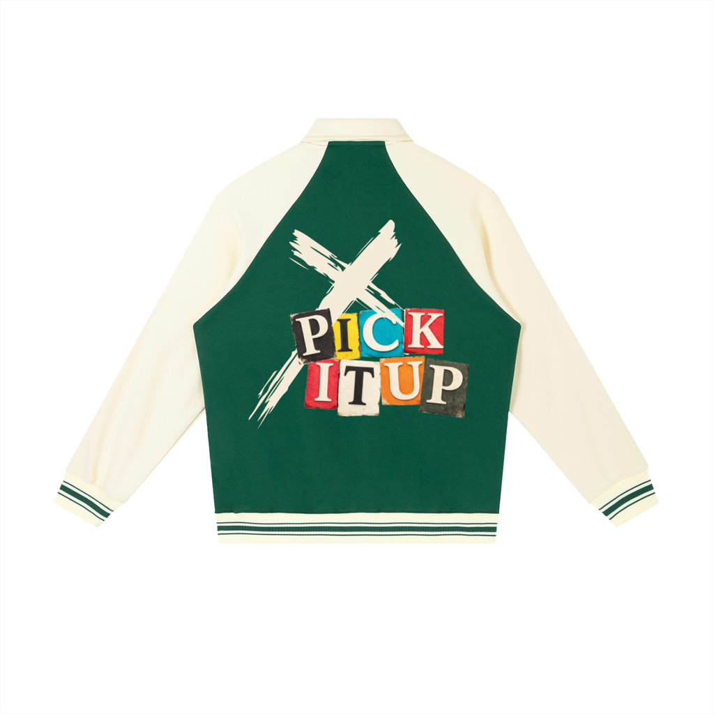 Pick It Up Baseball Jacket
