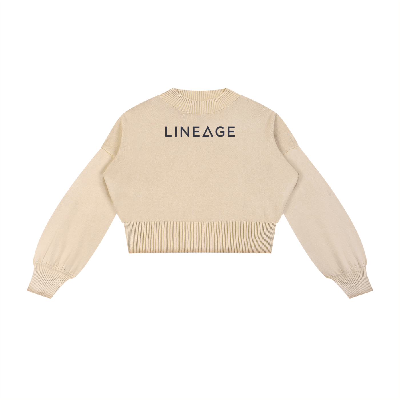 LINEAGE Women's Cropped Sweater (Tan)